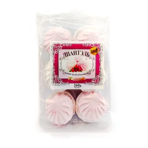 Zefir - Shantel, weiß-rosa, mit Vanille- und Himbeergeschmack, 260 g