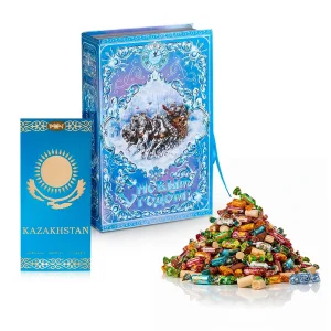 Набор сладостей в книге-коробке - Микс Рахат, Зимняя сказка, 1,1 кг