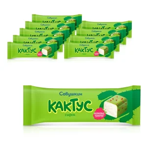 Quarkriegel in Glasur- Kaktus mit Marshmallow-Geschmack, Savuschkin, 10 х 40 g