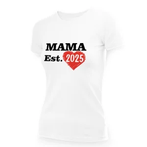 T-Shirt für Frauen - Design Mama Est., Baumwolle