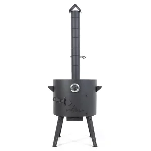 Feuerofen Utschak Ø 40 cm mit Abzugsrohr, für Kasan 12 L, Thermometer,