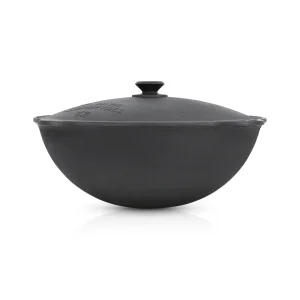 Казан чугунный, алюминиевая крышка, круглое дно, Ø 42,5 см, 12 л