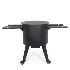 Feuerofen Utschak Ø 44 cm, für Kasan 16 l, Transportrollen, Ablagetischen, Ofenplatte