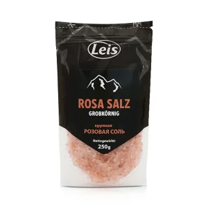Розовая соль крупная, с застежкой Ziploc, Leis, 250 г