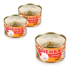 Eingelegtes Fleisch - Lackmann, Huhn, 3 х 400 g