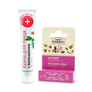 Gesichtspflegeset - Intensive Nährung und Verjüngung, Creme + Lippenbalsam