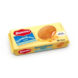 Вафли - Голландские с карамельной начинкой, Яшкино, 165 г