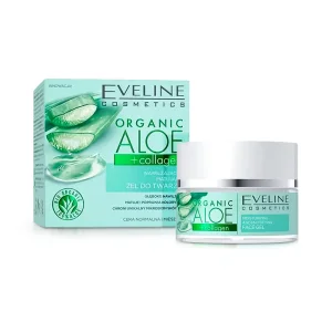 Gesichtscreme-Gel - Feuchtigkeitsspendend-Mattierend, Bio-Aloe + Kollagen, Eveline, 50 ml