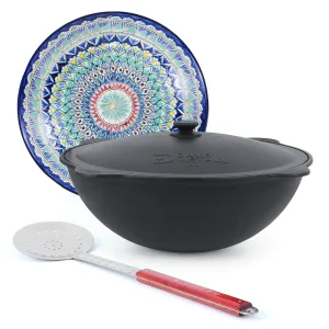Set - Kasan 22 l + Lagan Ø 42 cm + Schaumlöffel 64 cm + Griff für den Kasan