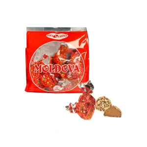 Konfekt - Moldova, mit Waffelkrümel, in kakaohaltiger Fettglasur, Bucuria, 250 g