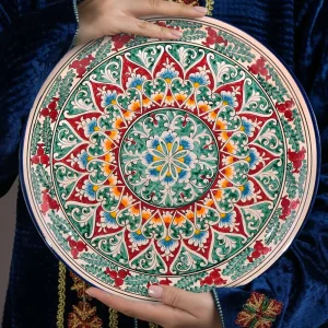 Lagan - KaraKalam R4, Rischtan Keramik, Ø 37 cm