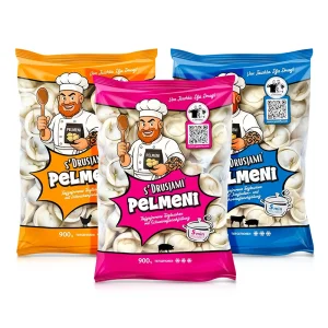 Probierpaket Pelmeni, Teigtaschen - s'Drusjami, 3 х 900 g