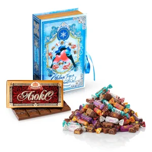 Süßigkeiten Set im Buchbox - Geschenk, 1,1 kg