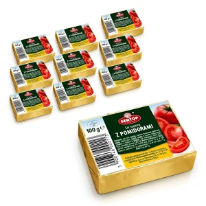 Schmelzkäse, mit Tomaten, Sertop, 10 х 100 g