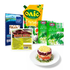 Produktset für Salat - Pelzmantel, 1,48 kg