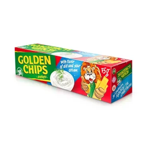 Kartoffelchips mit Dill-Schmandgeschmack, Golden, 75g    