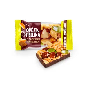  Мини-батончики - Орёл & Решка, с соленым миндалем, Невский кондитер, 300 г 