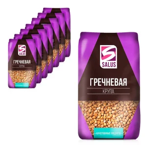 Крупа гречневая, Salus, 8 х 800 г