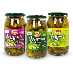 Eingelegte Gurken-Set, 6-9 cm, Leis, 3 х 900 g