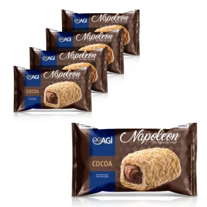 Blätterteiggebäck - Napoleon mini, mit Kakaocreme, 5 х 90 g