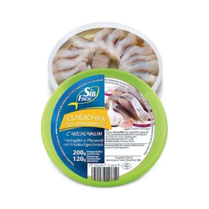 Heringsfilet in Öl mit Knoblauch, Sib Fisch, 200 g
