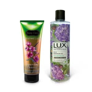 Набор для тела - Цветочная нежность, гель для душа + лосьон