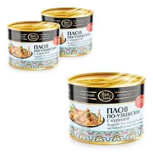 Reisgericht Plow nach usbekischer Art mit Hühnerfleisch, Best time, 3 х 525 g