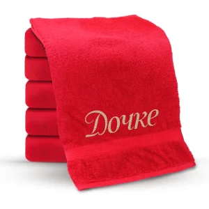 Handtuch - Dochke, Farbe rot, Baumwolle 100 %
