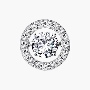 Anhänger, Silber 925°, Zirkonia, 13 mm