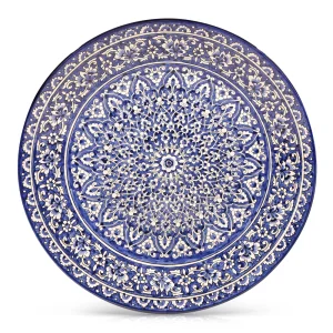 Lagan - KaraKalam blau, Rischtan Keramik, Ø 42 cm