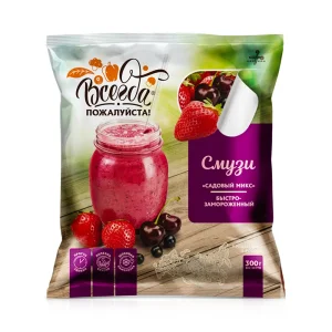 Ягодная смесь - Смузи, Садовый микс, Всегда пожалуйста, 300 г