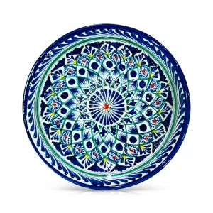 Teller tief - Risсhtan Keramik R1, handbemalt, Ø 19 cm