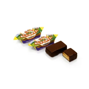 Конфеты вафельные - Коровка, со вкусом топлёного молока, в какаосодержащей глазури, 300 г