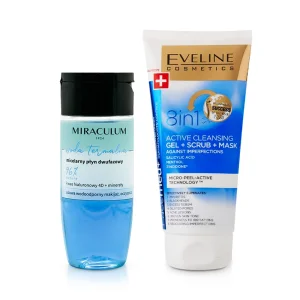 Gesichtsset - Aktivreinigung, Gel-Peeling + Mizellen-Toner