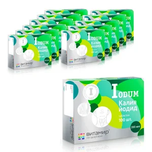 Kalium Iodum 200 mcg, Vitamir, 12х 100 Tabletten 