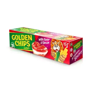 Kartoffelchips mit  Bacongeschmack, Golden, 75g    
