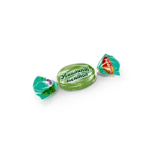 Hartkaramellen - Evkalipt-Mentol, Rot Front, 300 g    