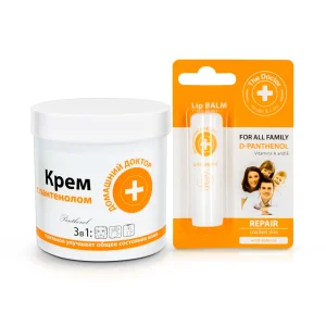 Set - Panthenol, universelle Creme + Lippenbalsam