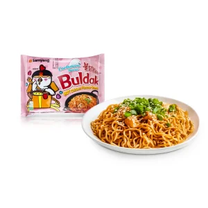 Instant Nudeln, mit Carbonarageschmack, scharf, Buldak, 130 g