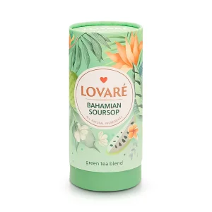 Grüner Tee - Bahamian Soursop, mit Mangostückchen, Orangenblüttenblätter und Stachelannonegeschmack, Lovare, 80 g