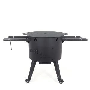 Feuerofen Utschak Ø 49 cm, für Kasan 22 L, Transportrollen, Ablagetischen, Ofenplatte