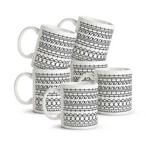 Tassen-Set - Design Fuck this shit, Keramik, 6 Stk., 330 ml