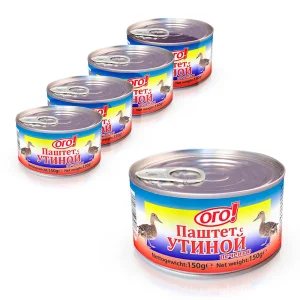 Паштет с утиной печенью, 5 х 150 г