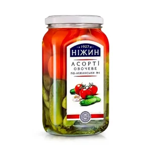 Eingelegte Gurken und Tomaten - Po-nezhynski, Nezhin, 920 g
