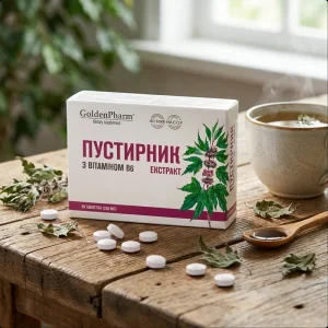 Herzgespanntkraut-Extrakt + B6, Golden Pharm, 50 Tabletten