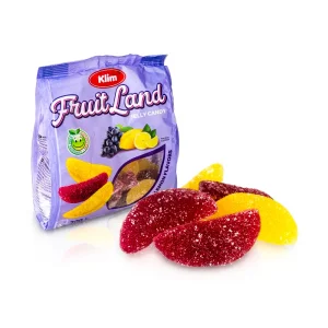 Конфеты желейные - Fruit Land, со вкусом винограда и лимона, 200 г