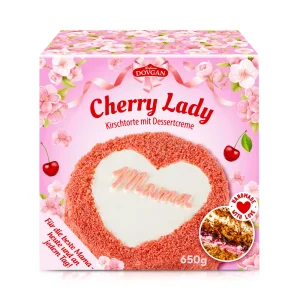 Torte - Cherry Lady,  mit Kirschfüllung, Dovgan, 650 g