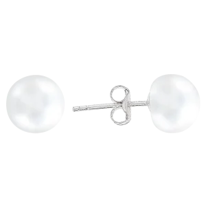 Ohrstecker, Silber 925°, Süßwasser-Zuchtperle