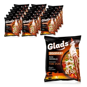 Instant Reisnudeln - Glads, mit Tom Yum Sauce, 18 х 65 g