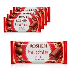 Шоколад молочный пористый, Roshen, 5 х 80 г